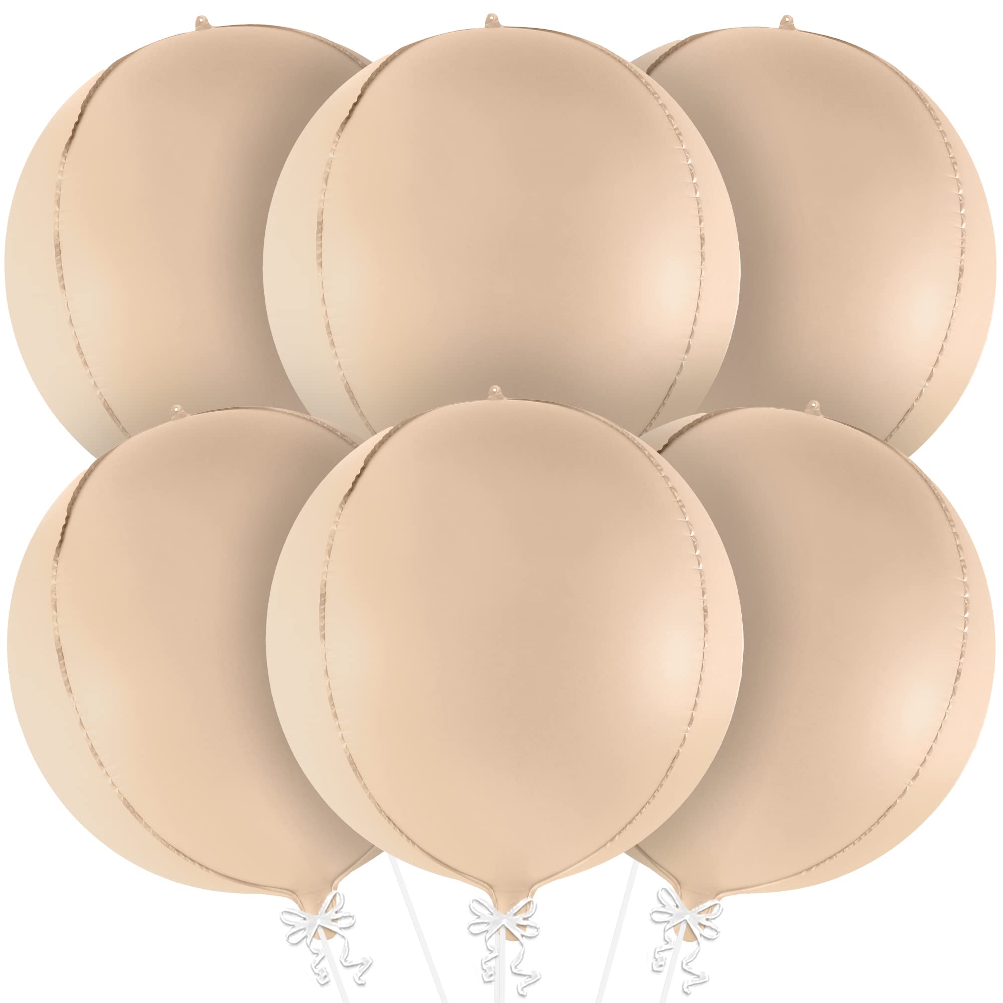 KatchOn, Big Silver Disco Ball Balloons - 22 Inch, Pack of 6 | Disco Party Decorations, 4D Sphere Disco Balloons for 70s Theme Party Decor, Bachelorette Party Decorations | Graduation Decorations 2026