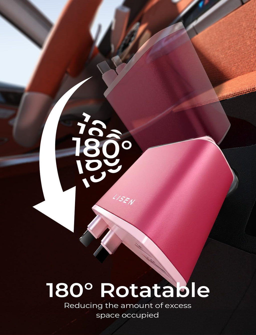 LISEN Retractable Car Charger, 84W Car Charger USB C Fast Charger Adapter for iPhone, Car Accessories for Men Women, Gifts for Fathers Day for Men Dad Husband, for iPhone 17 16 15 14 13 12 11 Samsung
