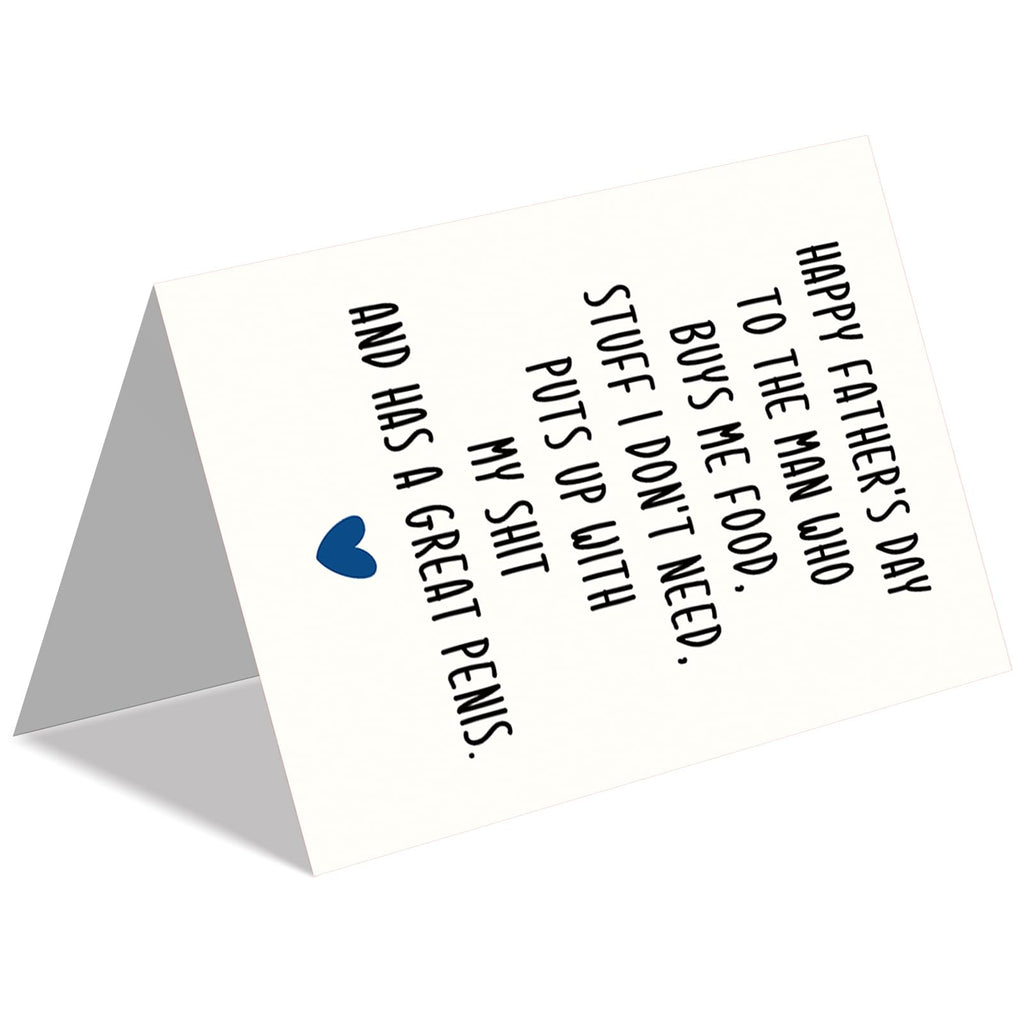 IDU Fathers Day Card, Funny Fathers Day Cards Gifts Decorations for Dad from Daughter, Happy Father's Day Cards Gifts Ideas with Envelope, Cute Humor Like Father Like Daughter Card