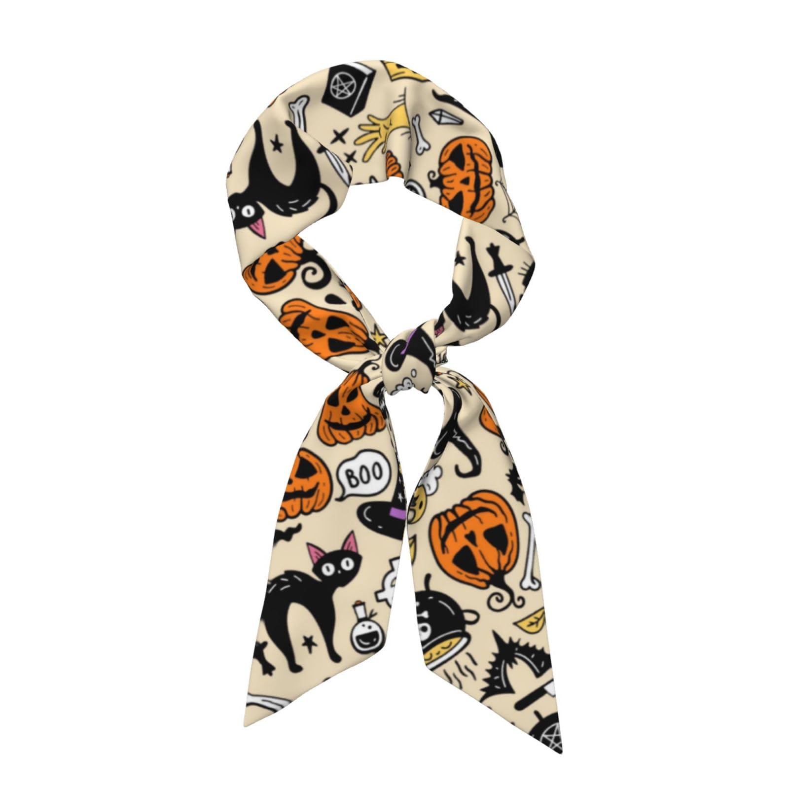 Purse Scarf Handbags For Women Scarfs Bags Band Hair Neck Scarves Silky Long Thin Satin Headscarf Fashion