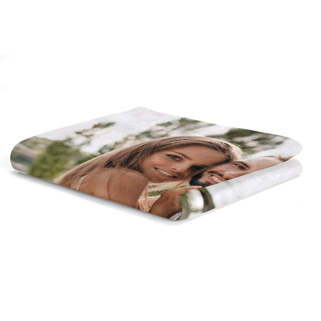 inkArts Custom Blanket Throws with Photos Text Personalized with Picture Customizable, Customize for Mom, Dad, Couple, Girlfriend, Boyfriend, Husband & Wife