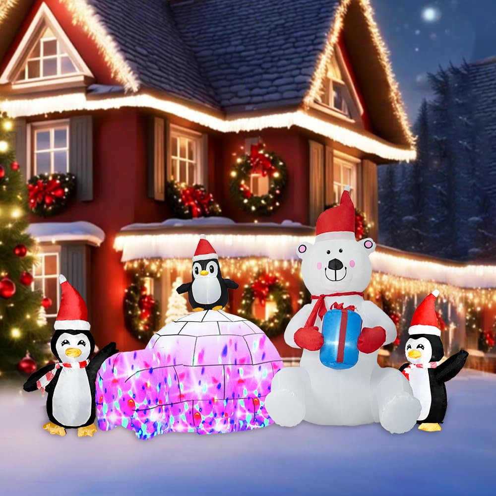 12ft Christmas Snowman Inflatable Outdoor Decoration Yard Decoration Built-in LED Lights for Christmas Holiday Party Indoor, Outdoor, Yard, and Lawn Decorations