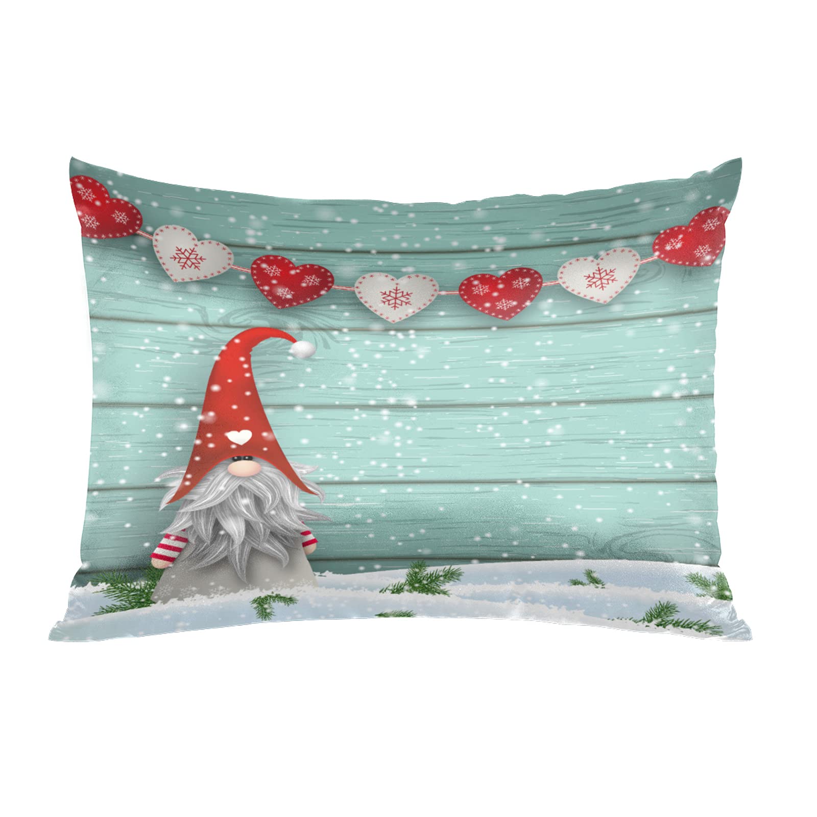 Christmas Light Trees Satin Pillow Case for Hair and Skin Satin Pillowcase Without Zipper Pillowcase, Standard Size Slip Silk Pillow Cases 20"x26" Silk Pillowcases for Bedroom Sofa Home Decor