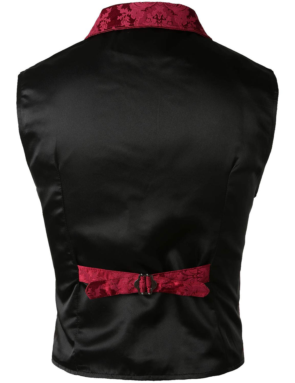 VATPAVE Mens Victorian Suit Vest Steampunk Gothic Waistcoat