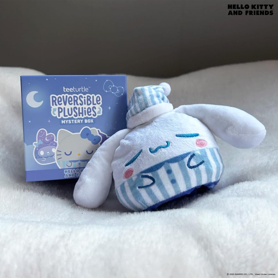 TeeTurtle Spooky Surprise Series Reversible Plushie Mystery Box - 3-Inch Mini Two-Sided Blind Box Plush with Embroidered Details - Cute Collectible Halloween Toy for Kids, Teens, and Adults