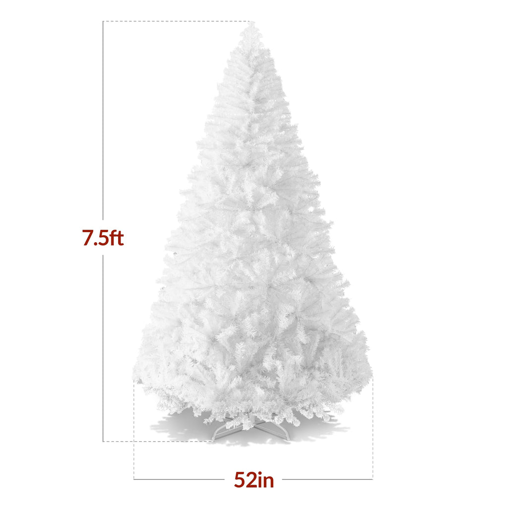 Best Choice Products Artificial Christmas Tree, 6ft Premium Unlit Hinged Design, Dense Branches Realistic Holiday Décor w/Easy Assembly, Base