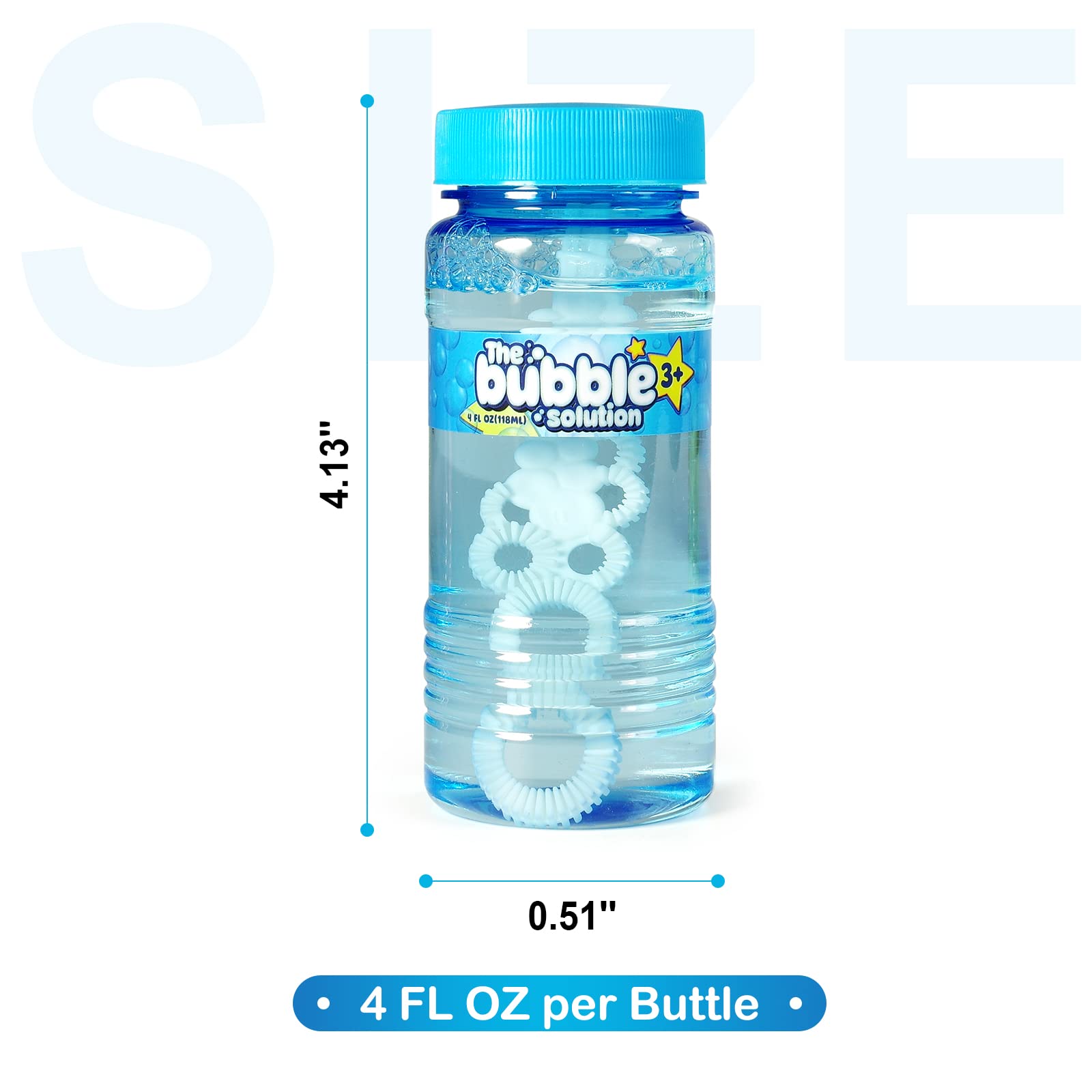 48 Pcs Bubble Bottles with Wand,Bubbles Party Favors for Kids,Summer Toys, Blow Bubbles Solution Novelty Toy, Party Favors, Birthday Party Supplies, Outdoor & Indoor Activity,4oz,6 Colors