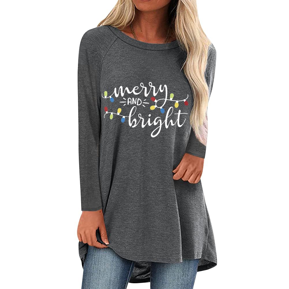 Womens Long Tunics or Tops to Wear with Leggings Short/Long Sleeve Blouses Shirts
