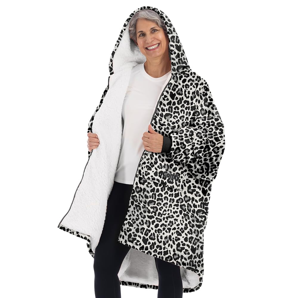 THE COMFY Original | From Shark Tank | Patented | Oversized Sherpa Wearable Blanket Hoodie| Gift for Women & Men | One Size