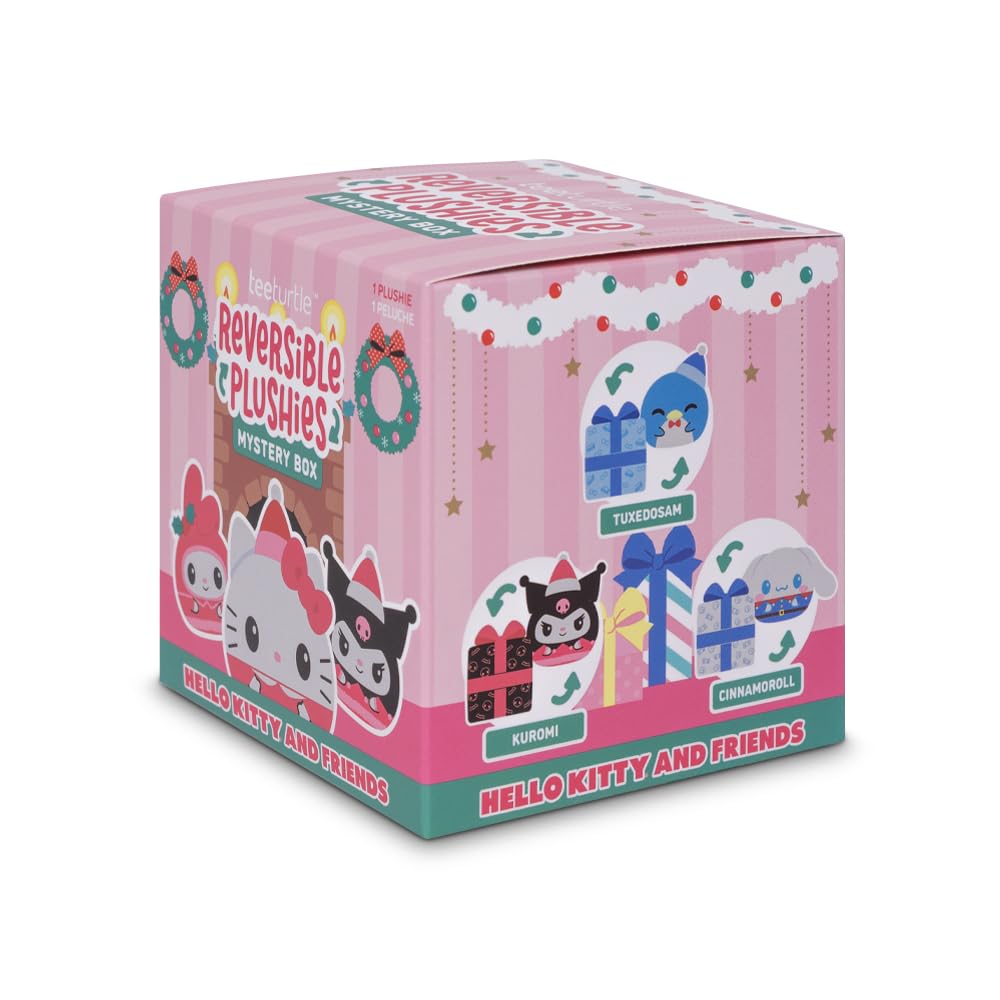 TeeTurtle Spooky Surprise Series Reversible Plushie Mystery Box - 3-Inch Mini Two-Sided Blind Box Plush with Embroidered Details - Cute Collectible Halloween Toy for Kids, Teens, and Adults