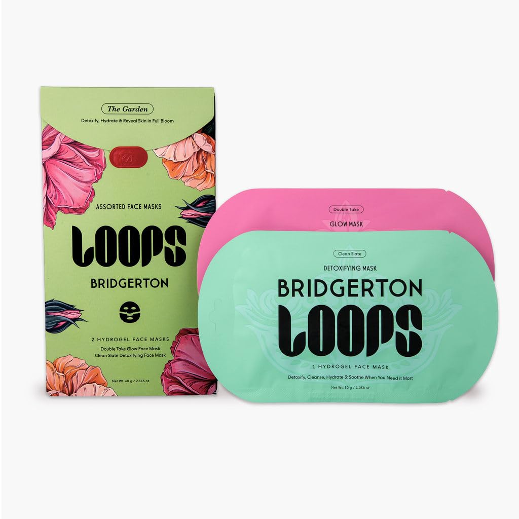 LOOPS DOUBLE TAKE - Glow Korean Hydrogel Face Masks - Calms and Soothes Skin - Refine Pores and Smooth for a Flawless Face - Hydrating Skin Mask Face Mask Leaves You Refreshed and Loumonus 5pc