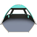 Gorich Beach Tent Sun Shelter for 3/4/6/8/10 Person with UPF 50＋ UV Protection, Lightweight & Easy Setup Beach Shade Canopy, Portable Beach Shade Tent Beach Cabana