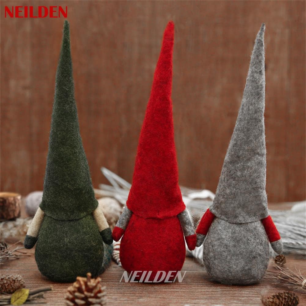 BWFY 3pcs new Christmas Decoration Long Legs Rudolph Doll Christmas Children Gift Hotel mall Window Decoration