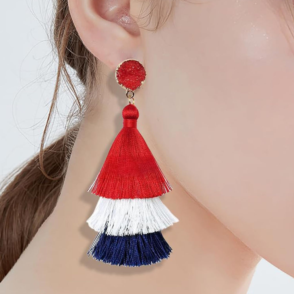 Halloween, Christmas, 4th of July Patriotic Earrings, Holiday Earrings Independence Day Stud Dangle Drop Earrings Hook Fashion Jewelry Gift for Women