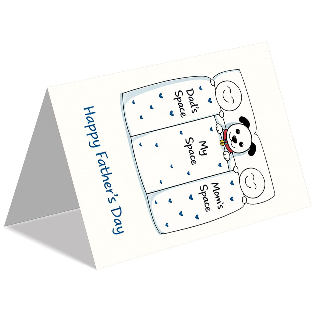 IDU Fathers Day Card, Funny Fathers Day Cards Gifts Decorations for Dad from Daughter, Happy Father's Day Cards Gifts Ideas with Envelope, Cute Humor Like Father Like Daughter Card