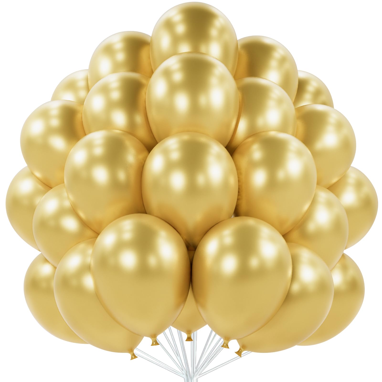 PartyWoo Metallic Green Balloons 50pcs 12 Inch Metallic Apple Green Latex Helium Balloons for Graduation Spring Forest Summer Wedding Engagement Baby Shower Birthday Party Decorations Green-G121