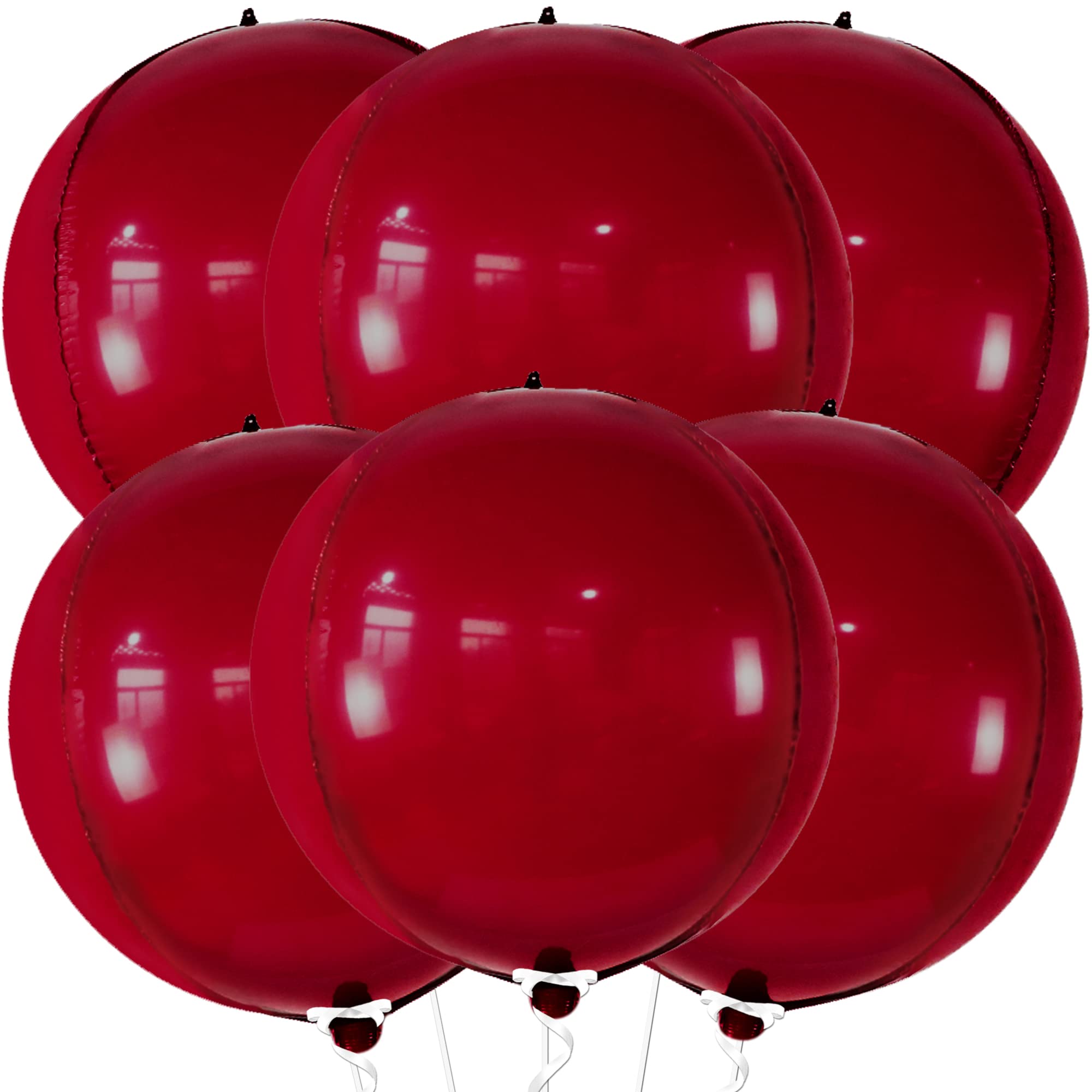 KatchOn, Big Silver Disco Ball Balloons - 22 Inch, Pack of 6 | Disco Party Decorations, 4D Sphere Disco Balloons for 70s Theme Party Decor, Bachelorette Party Decorations | Graduation Decorations 2026