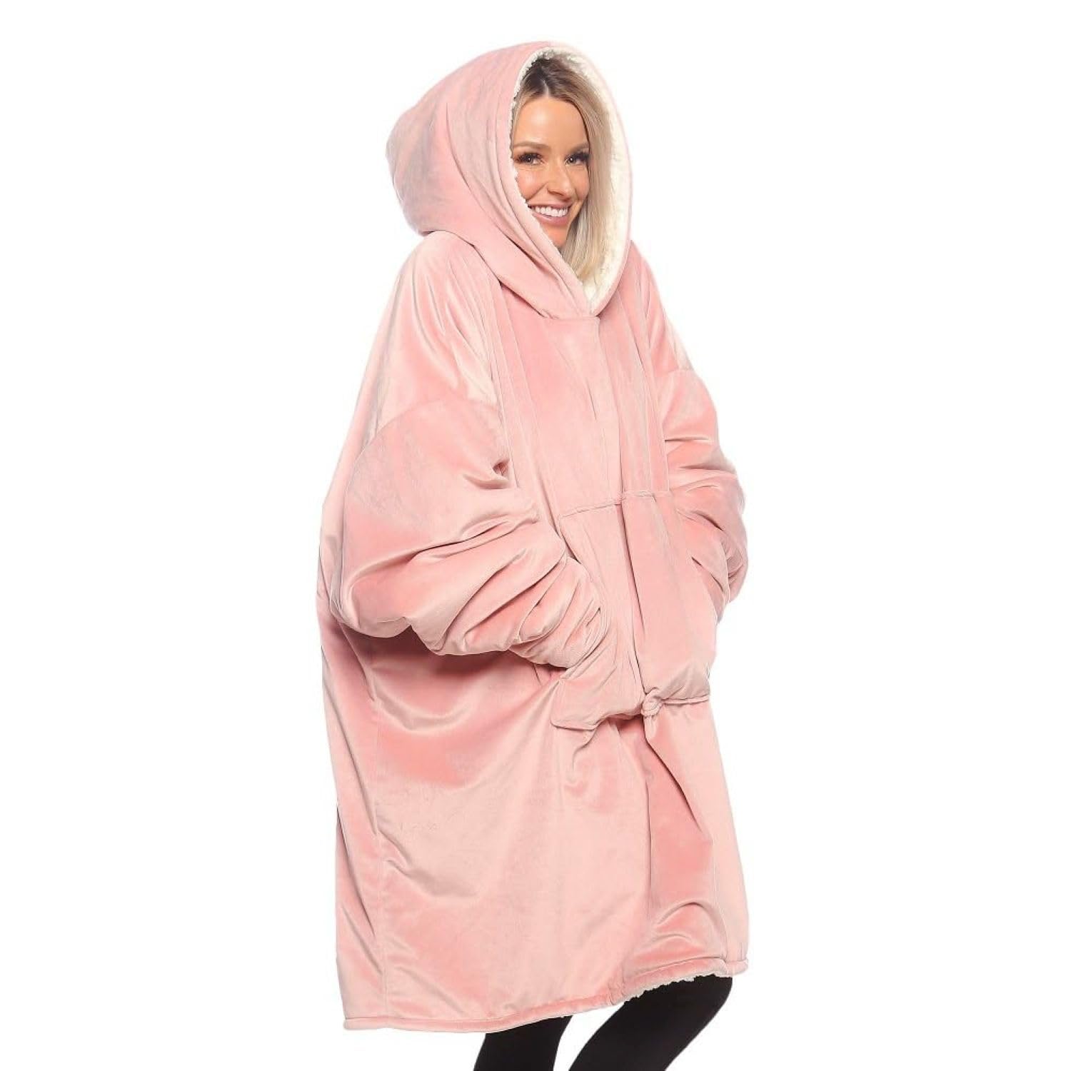 THE COMFY Original | From Shark Tank | Patented | Oversized Sherpa Wearable Blanket Hoodie| Gift for Women & Men | One Size
