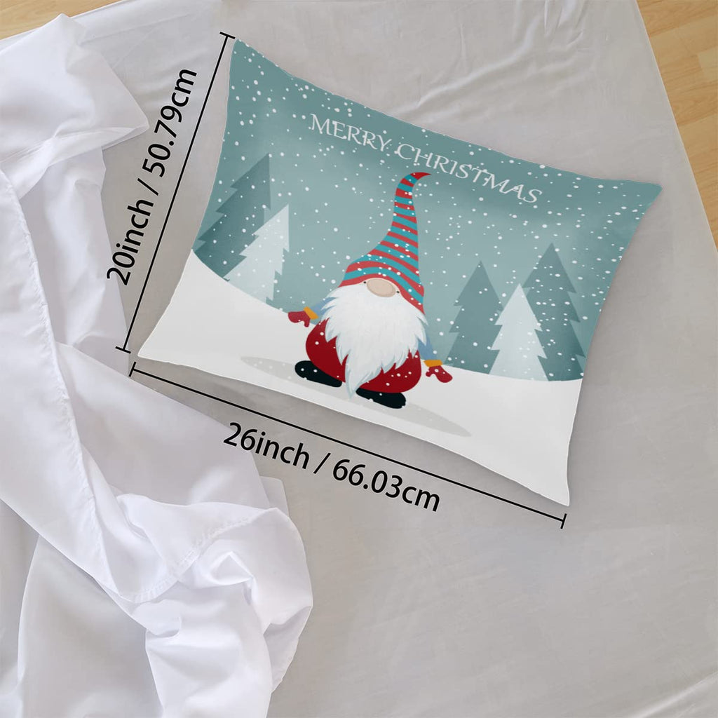 Christmas Light Trees Satin Pillow Case for Hair and Skin Satin Pillowcase Without Zipper Pillowcase, Standard Size Slip Silk Pillow Cases 20"x26" Silk Pillowcases for Bedroom Sofa Home Decor
