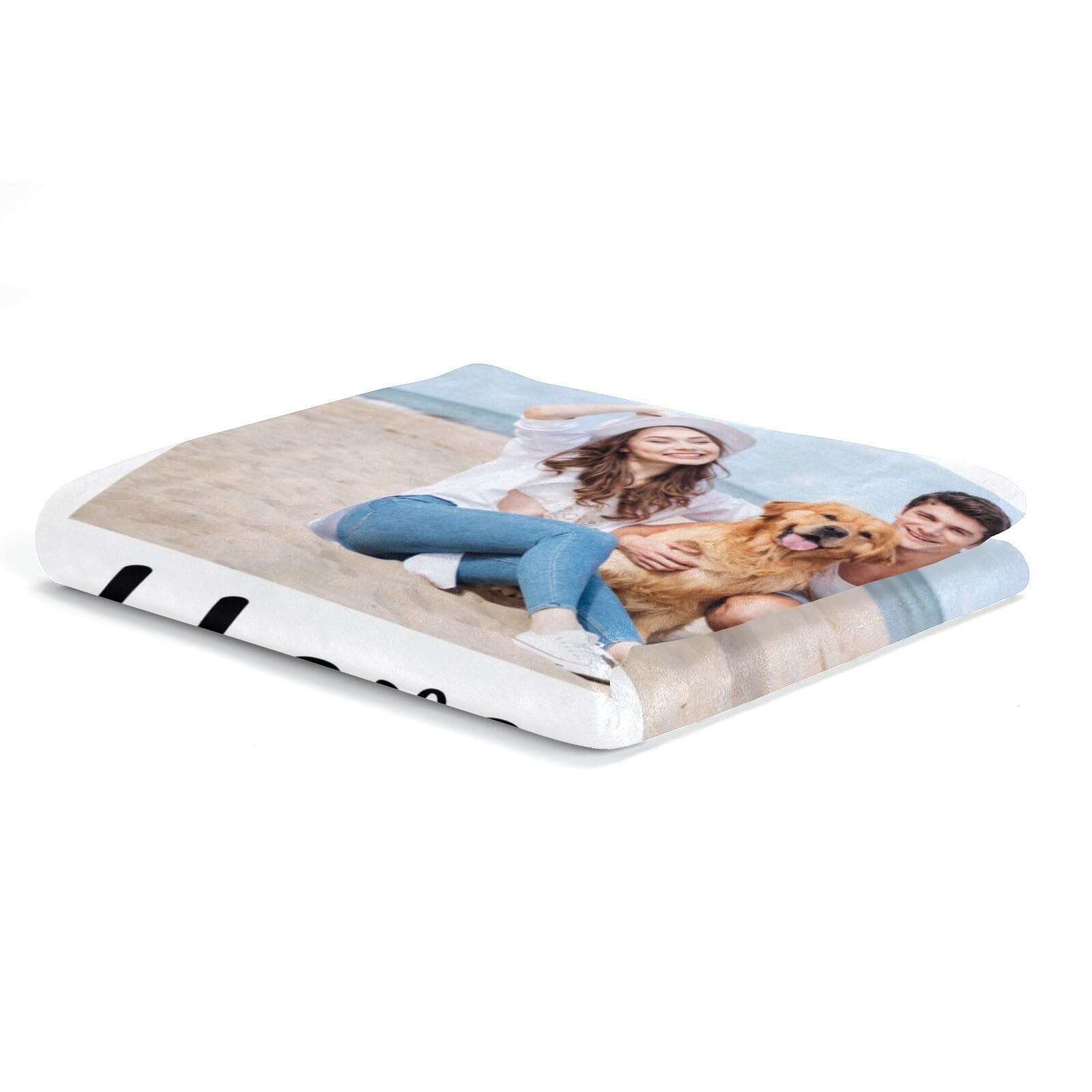 inkArts Custom Blanket Throws with Photos Text Personalized with Picture Customizable, Customize for Mom, Dad, Couple, Girlfriend, Boyfriend, Husband & Wife