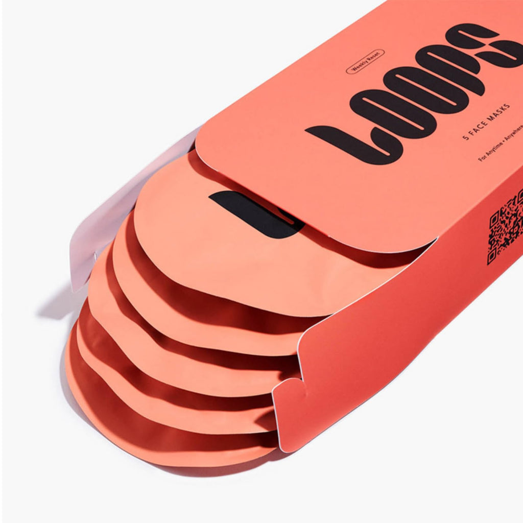 LOOPS DOUBLE TAKE - Glow Korean Hydrogel Face Masks - Calms and Soothes Skin - Refine Pores and Smooth for a Flawless Face - Hydrating Skin Mask Face Mask Leaves You Refreshed and Loumonus 5pc