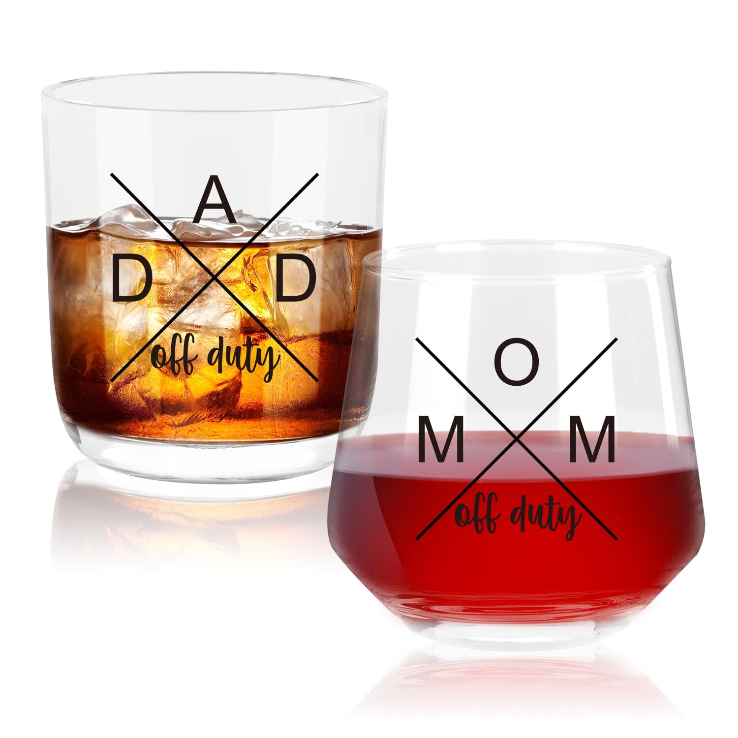 First Time Grandparents Mothers Day Gifts 2026, Grandma Wine Glass And Grandpa Whiskey Glass Set, Pregnancy Announcement Gifts For Grandparent, Promoted To Grandparents Mother‘s Day Gift for Grandma