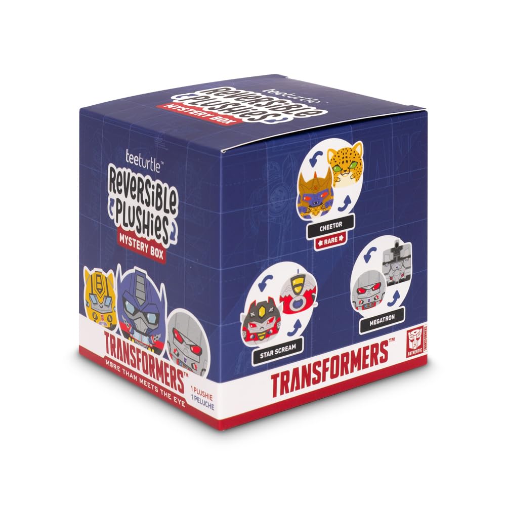 TeeTurtle Spooky Surprise Series Reversible Plushie Mystery Box - 3-Inch Mini Two-Sided Blind Box Plush with Embroidered Details - Cute Collectible Halloween Toy for Kids, Teens, and Adults