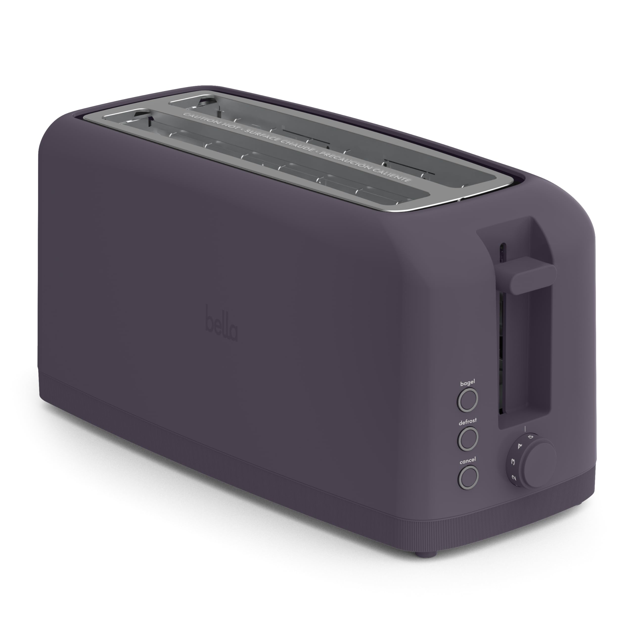 bella 2 Slice Slim Toaster, Fits-anywhere™ Kitchenware, 6 Setting Shade Control with Reheat & Cancel Buttons, Fits Sourdough, 10” Long Slot, Anti Jam & Auto Shutoff, 900 Watt, Surf
