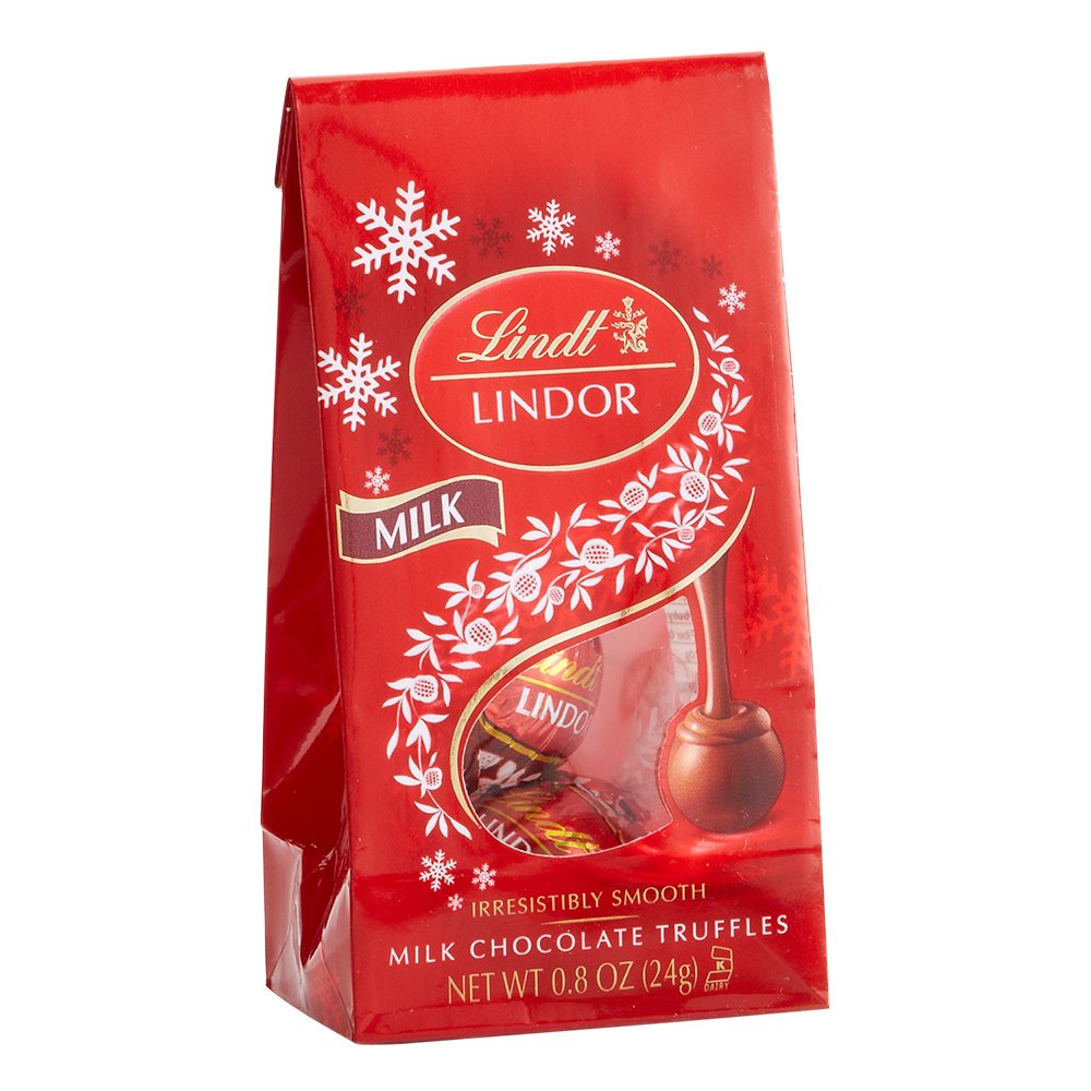 Lindt LINDOR Holiday Snickerdoodle White Chocolate Candy Truffles with Smooth, Melting Truffle Center, 8.5 oz. Bag
