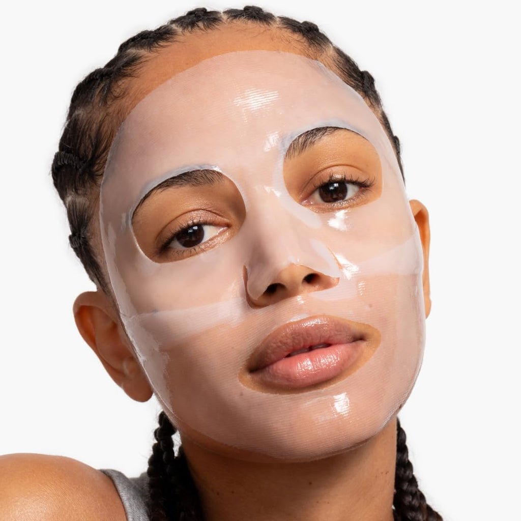 LOOPS DOUBLE TAKE - Glow Korean Hydrogel Face Masks - Calms and Soothes Skin - Refine Pores and Smooth for a Flawless Face - Hydrating Skin Mask Face Mask Leaves You Refreshed and Loumonus 5pc