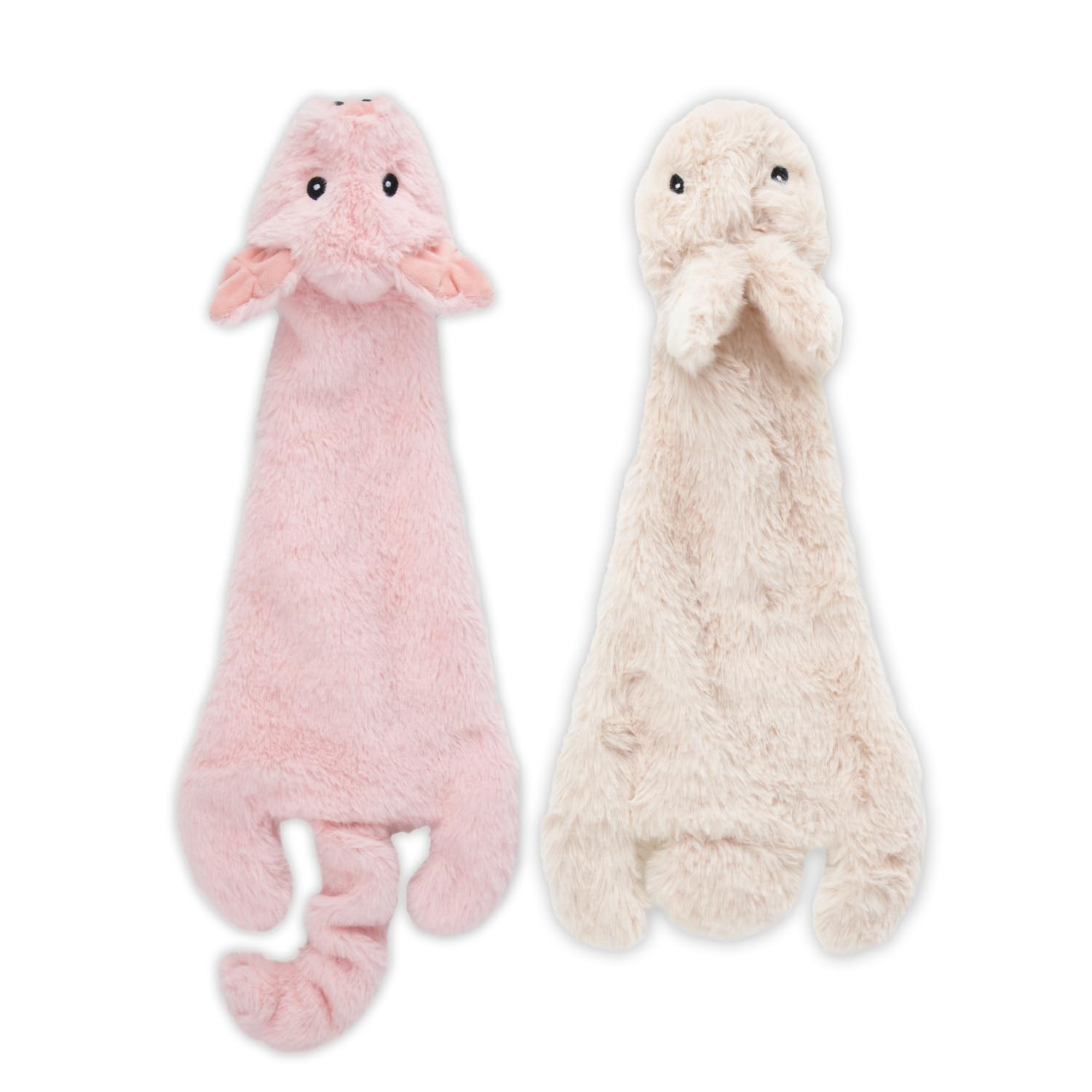 Best Pet Supplies Squeaky Dog Toys with Soft Durable Fabric for Small, Medium and Large Pets Interactive Toy for Indoor Play, Supports Active Biting and Play - 4 Figures, Small