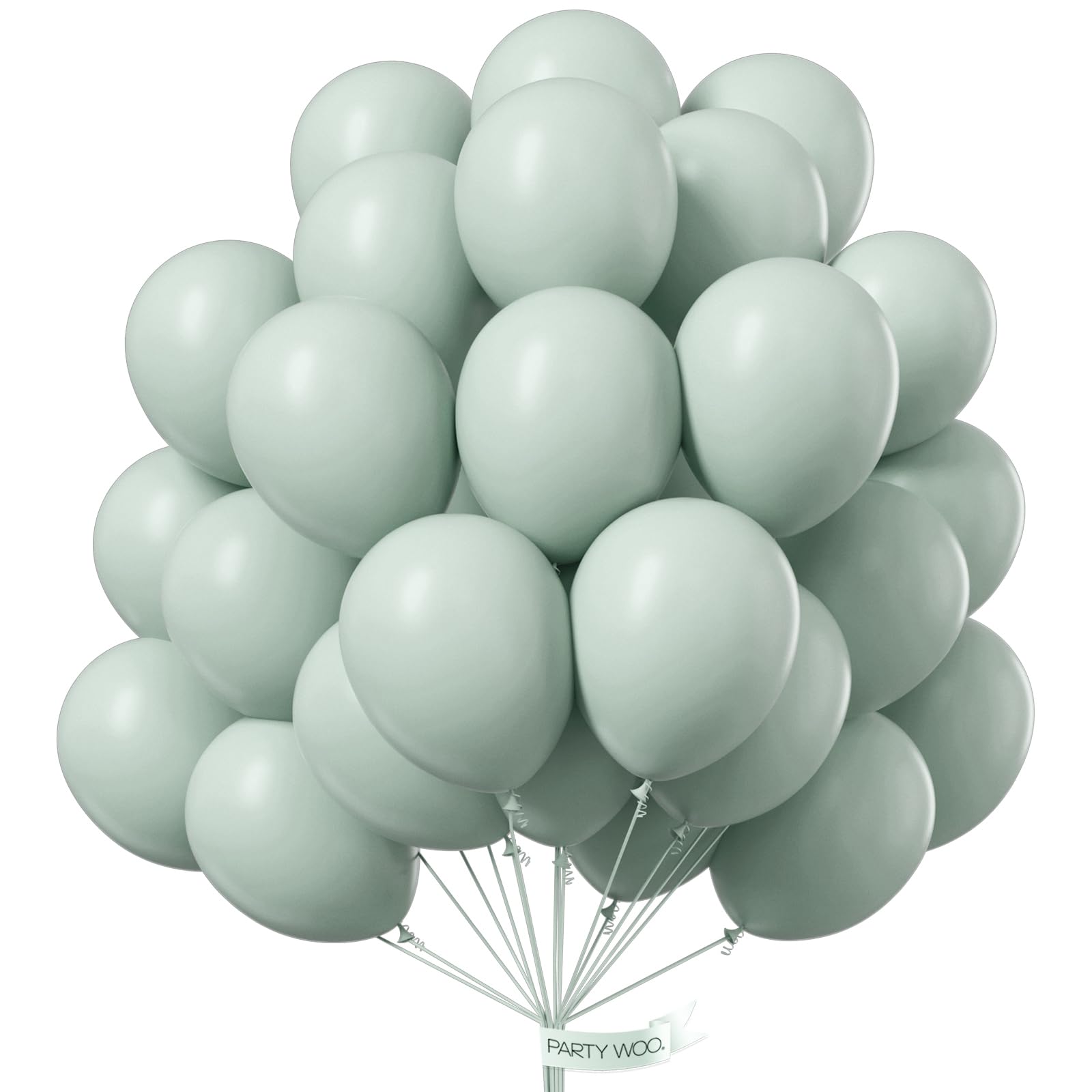 PartyWoo Metallic Green Balloons 50pcs 12 Inch Metallic Apple Green Latex Helium Balloons for Graduation Spring Forest Summer Wedding Engagement Baby Shower Birthday Party Decorations Green-G121
