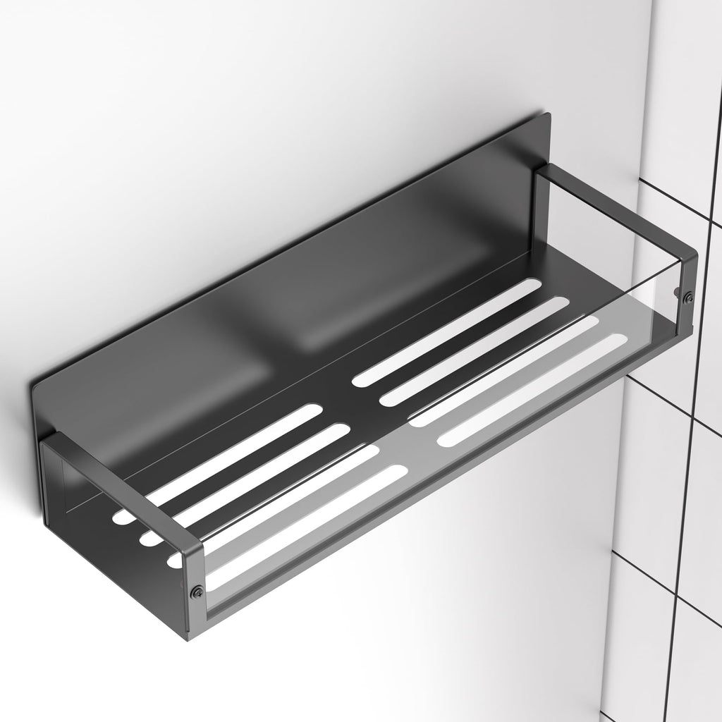 HuggieGems Metal 4 Pack Magnetic Spice Storage Rack Organizer for Refrigerator and Oven, Black Fridge Organizers and Storage, Metal