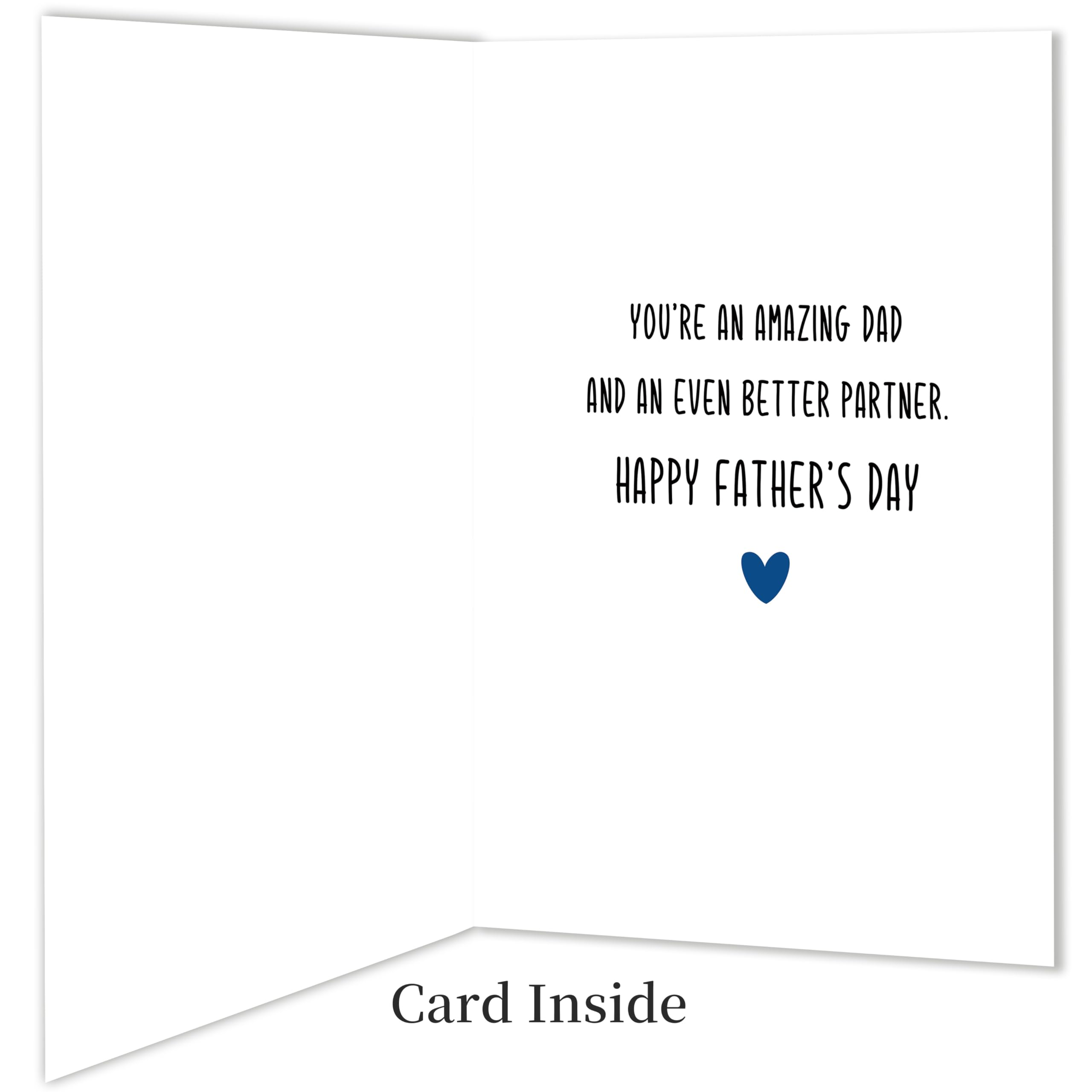 IDU Fathers Day Card, Funny Fathers Day Cards Gifts Decorations for Dad from Daughter, Happy Father's Day Cards Gifts Ideas with Envelope, Cute Humor Like Father Like Daughter Card