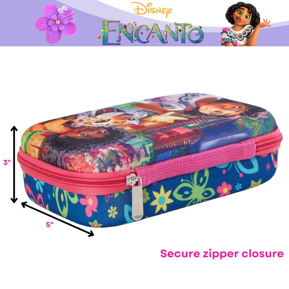 Innovative Designs Barbie Pencil Case Set with Stickers and Gel Pens for Kids, Molded with Zip Closure, Pink