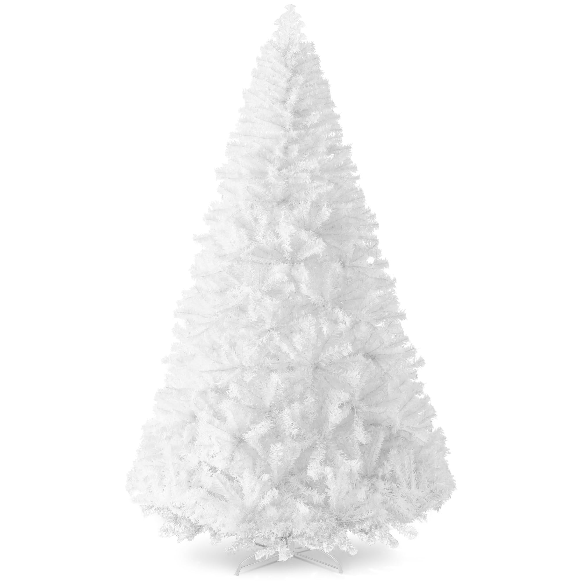 Best Choice Products Artificial Christmas Tree, 6ft Premium Unlit Hinged Design, Dense Branches Realistic Holiday Décor w/Easy Assembly, Base