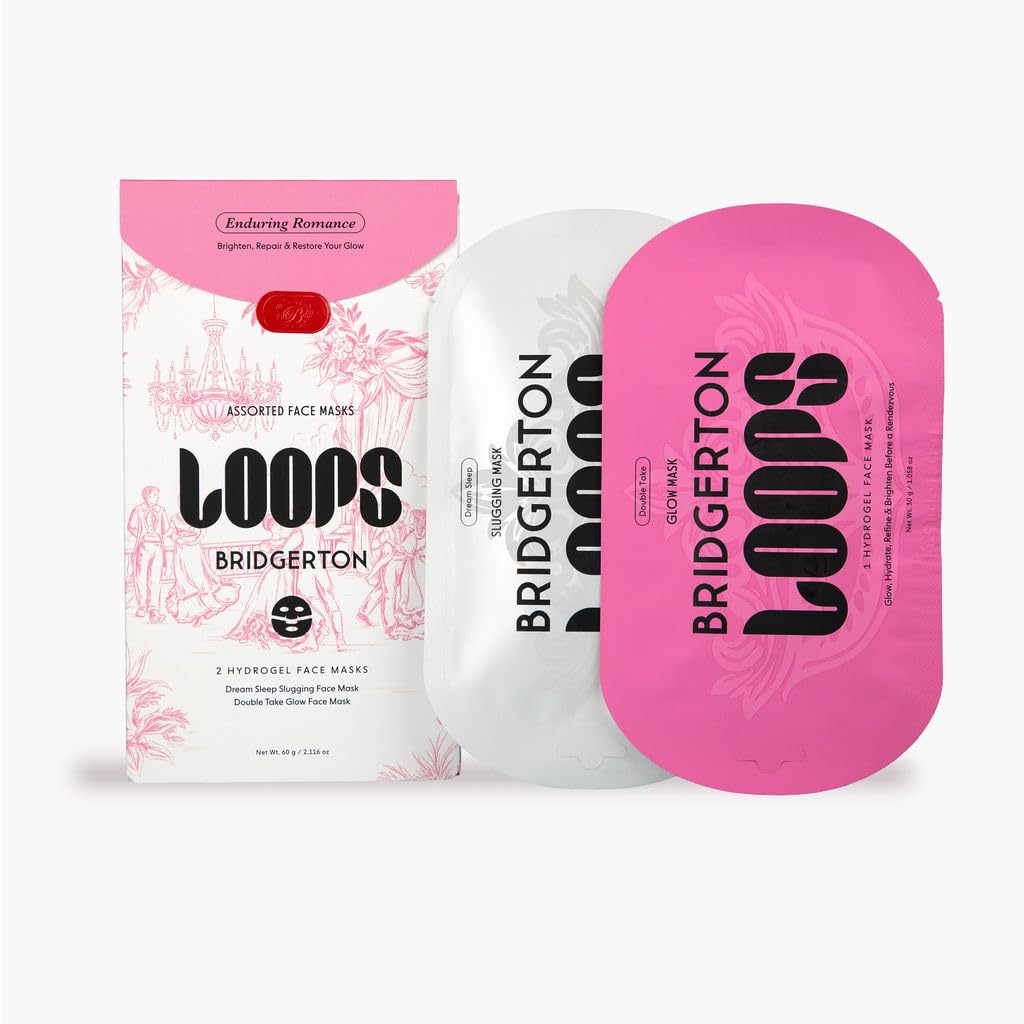 LOOPS DOUBLE TAKE - Glow Korean Hydrogel Face Masks - Calms and Soothes Skin - Refine Pores and Smooth for a Flawless Face - Hydrating Skin Mask Face Mask Leaves You Refreshed and Loumonus 5pc