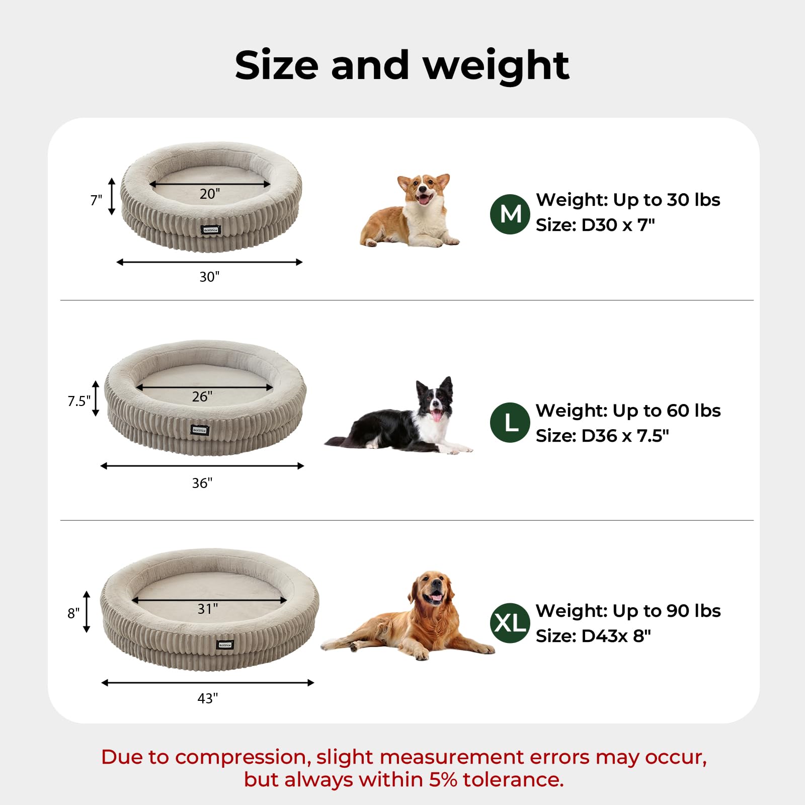 BALANCE Cat Bed Kitten Bed, Washable Round Cat Beds for Indoor Cats, Super Soft Plush Faux Fur Pet Bed for Puppy and Kitten with Anti-Slip Bottom