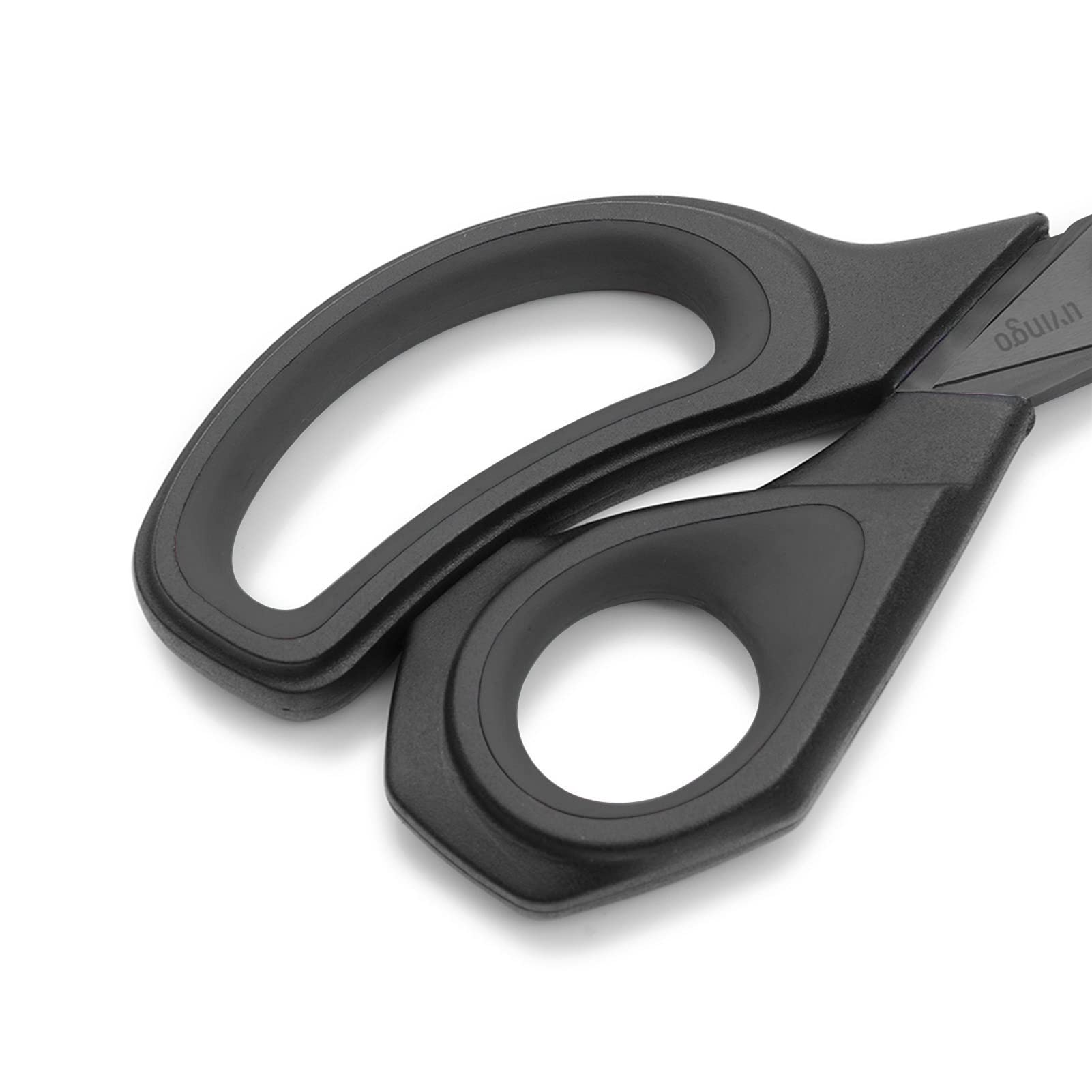 LIVINGO Premium Tailor Scissors Heavy Duty Multi-Purpose Titanium Coating Forged Stainless Steel Sewing Fabric Leather Dressmaking Comfort Grip Shears Professional Crafting (9.5 INCH)