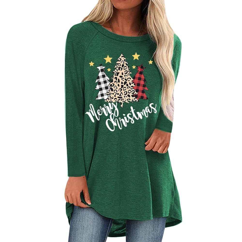 Womens Long Tunics or Tops to Wear with Leggings Short/Long Sleeve Blouses Shirts