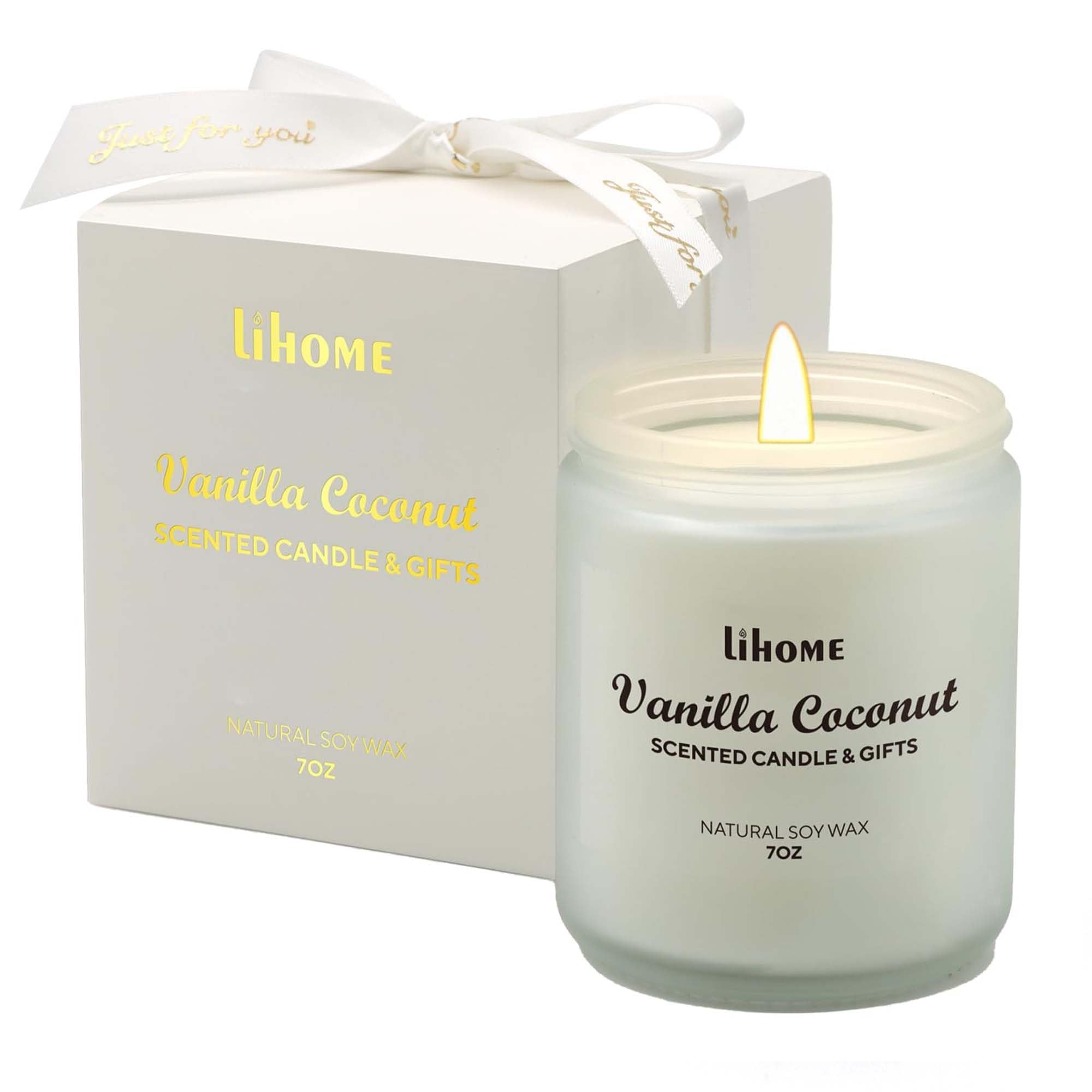 Christmas Candles - Christmas Gifts for Women, Aromatherapy Candle for Home Scented, Natural Soy Wax Vanilla Scented Candles