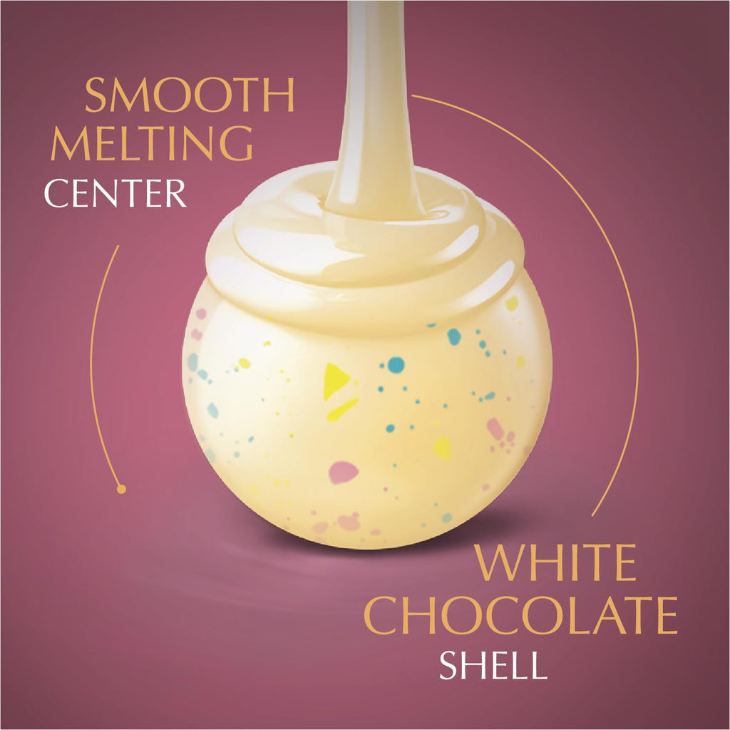 Lindt LINDOR Holiday Snickerdoodle White Chocolate Candy Truffles with Smooth, Melting Truffle Center, 8.5 oz. Bag