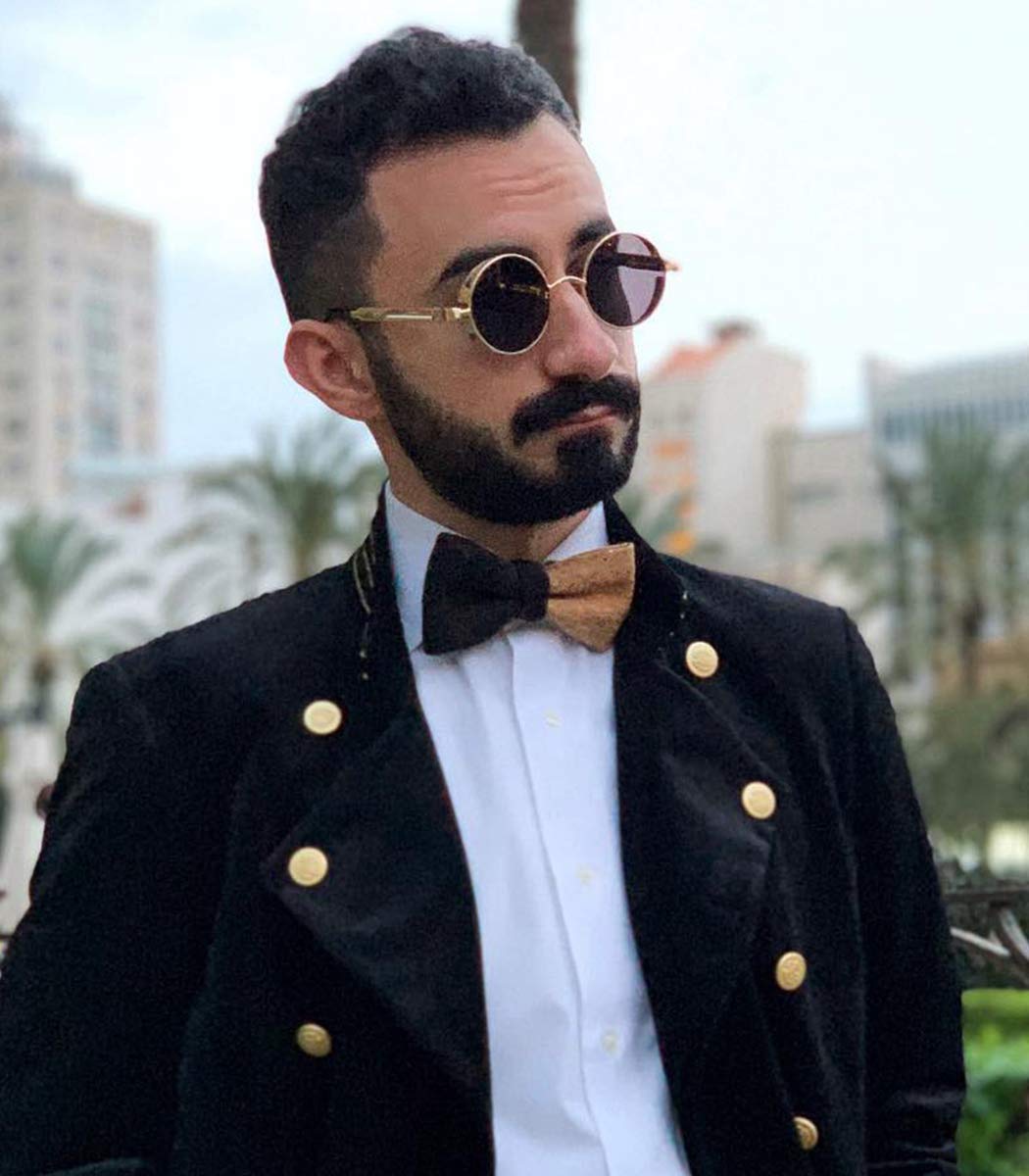 FEISEDY Retro Gothic Steampunk Sunglasses Round Metal Frame Punk Circle Inspired Shade Men B1857