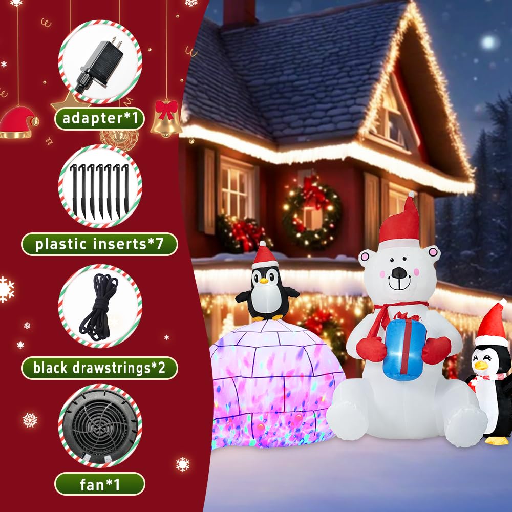 12ft Christmas Snowman Inflatable Outdoor Decoration Yard Decoration Built-in LED Lights for Christmas Holiday Party Indoor, Outdoor, Yard, and Lawn Decorations