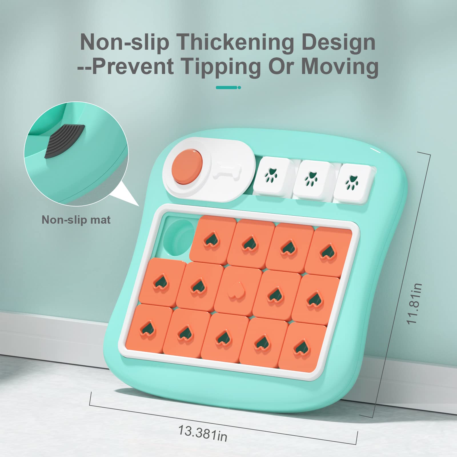 PETSTA Dog Puzzle Toys, Treat Dispensing Dog Enrichment Toys for IQ Training and Brain Stimulation, Interactive Mentally Stimulating Toys as Gifts for Puppies, Cats, Dogs