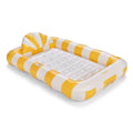 FUNBOY Tanning Pool Lounger Float, XL 72'' x 48'' Pool Float with Custom Pillow and Large Cup Holder, Perfect for Pool or Backyard.