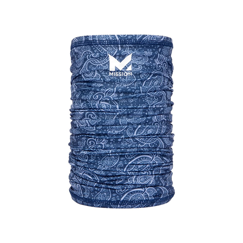 MISSION Multi-Use Neck Gaiter Face Mask for Ski & Outdoors, UPF 50, Breathable Lightweight Fabric