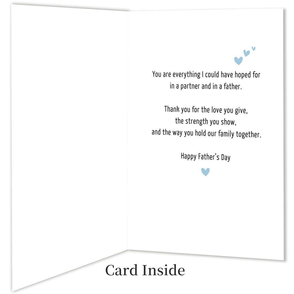 IDU Fathers Day Card, Funny Fathers Day Cards Gifts Decorations for Dad from Daughter, Happy Father's Day Cards Gifts Ideas with Envelope, Cute Humor Like Father Like Daughter Card
