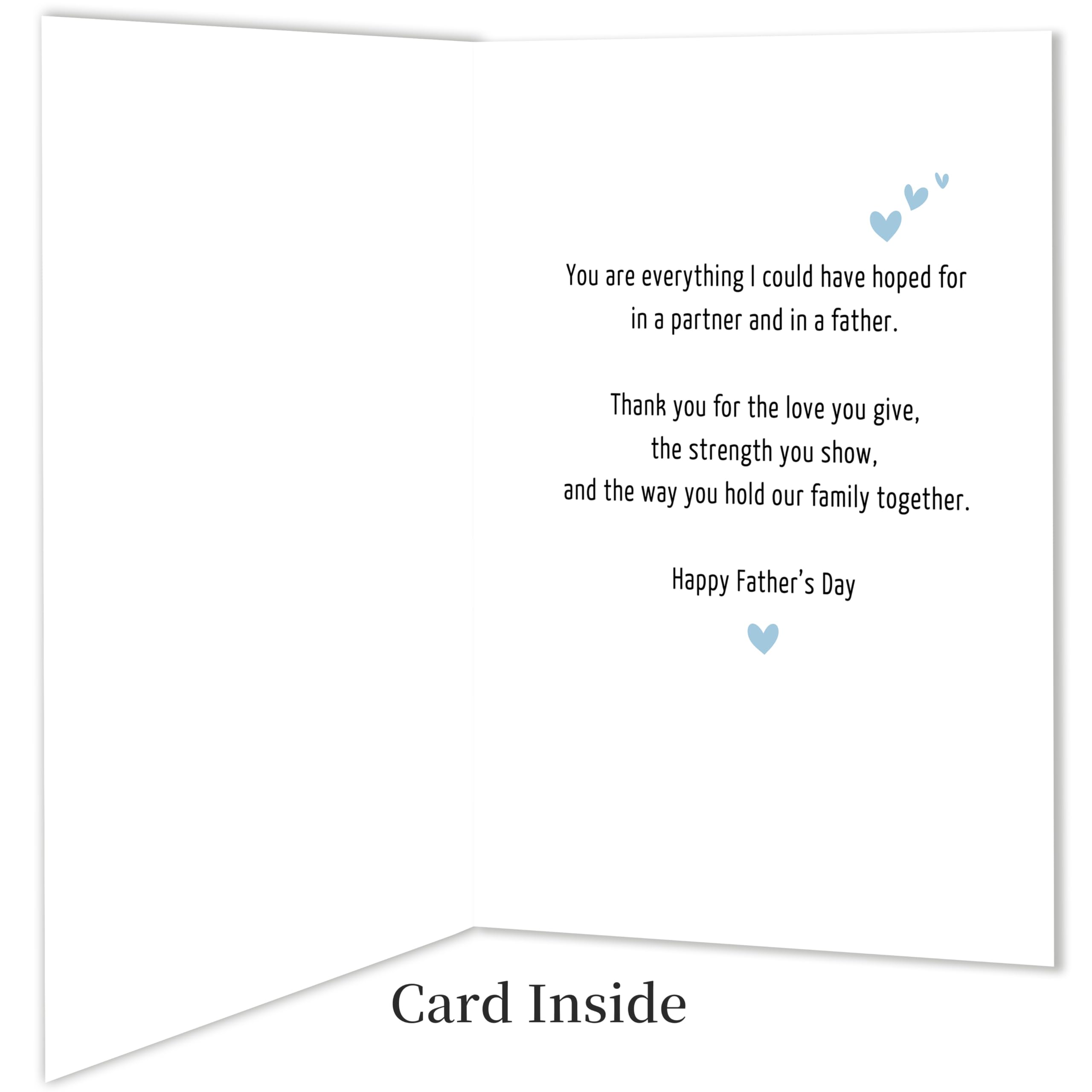 IDU Fathers Day Card, Funny Fathers Day Cards Gifts Decorations for Dad from Daughter, Happy Father's Day Cards Gifts Ideas with Envelope, Cute Humor Like Father Like Daughter Card