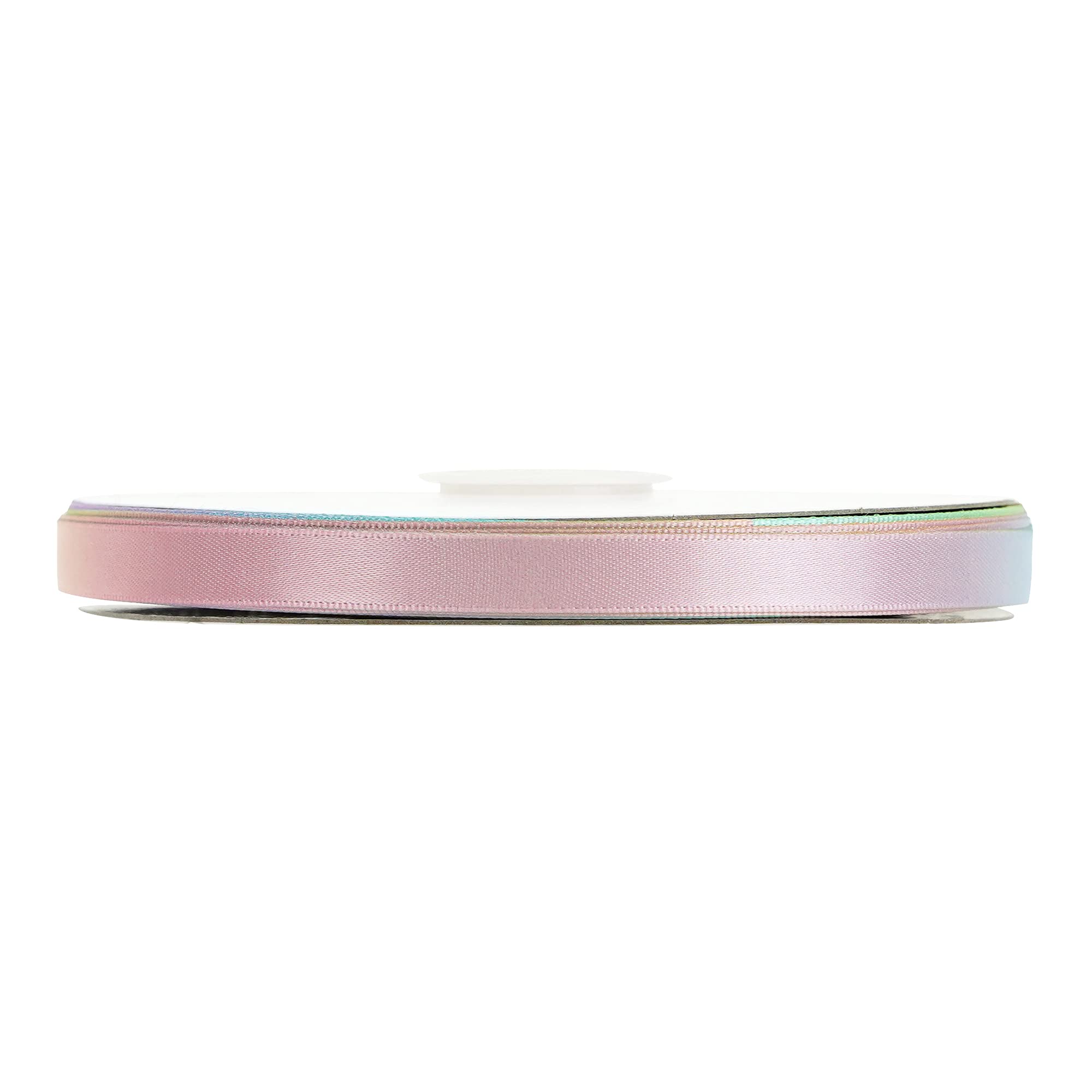 MEEDEE 3/8 Inch Satin Ribbon Set – 10 Rolls Rainbow Double Face Ribbon for Gift Wrapping, 5 Yards Each (Total 50 Yards), Decorative Ribbon for Presents & Party Favors